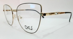 OKU (OKU) FRAME DFD2 YCO42(FRAME COLOR CODE: C1 BLACK GOLDEN,FRAME BOX SIZE (MM): 52.0)